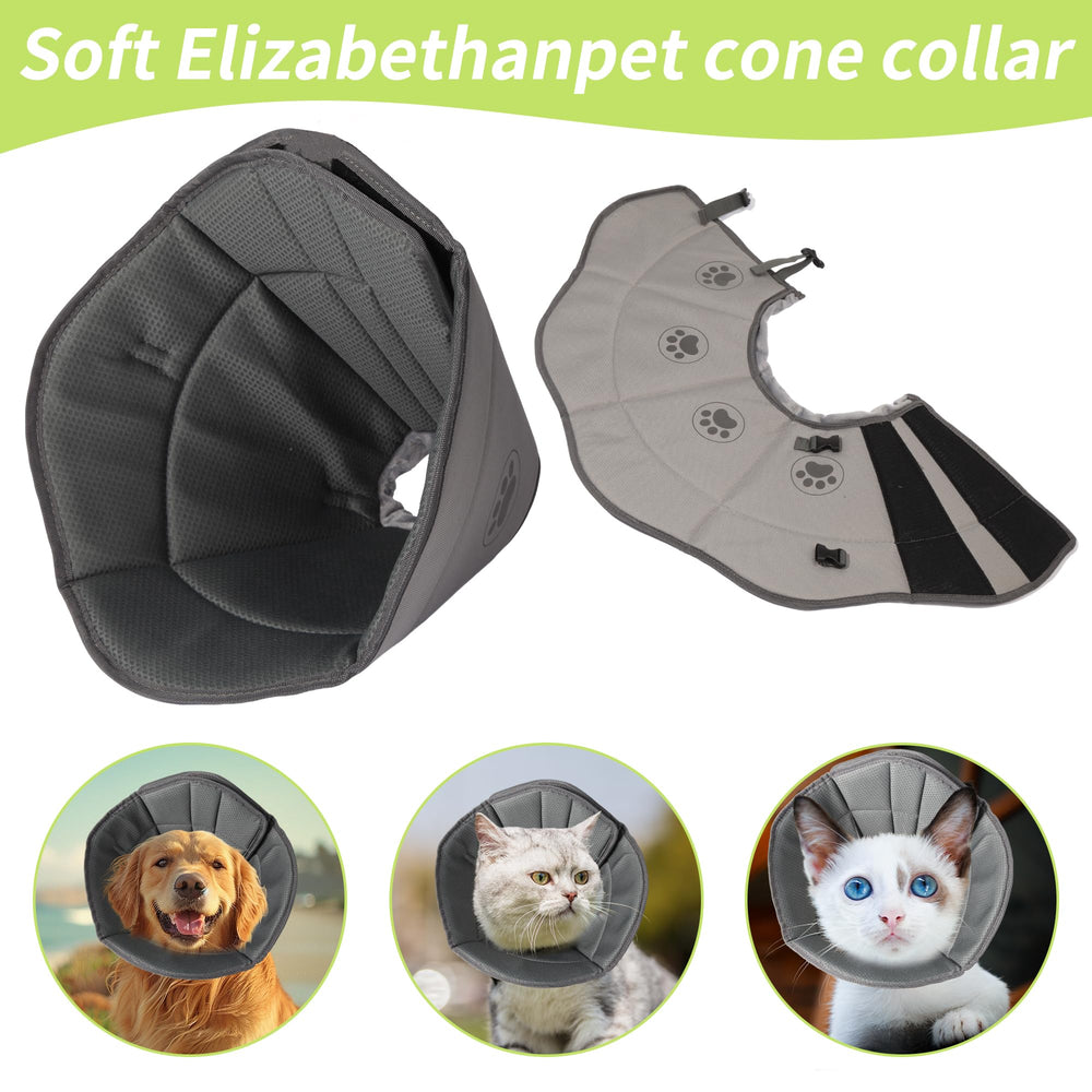 Gmkato soft cone grey XL promotes calm rest during healing