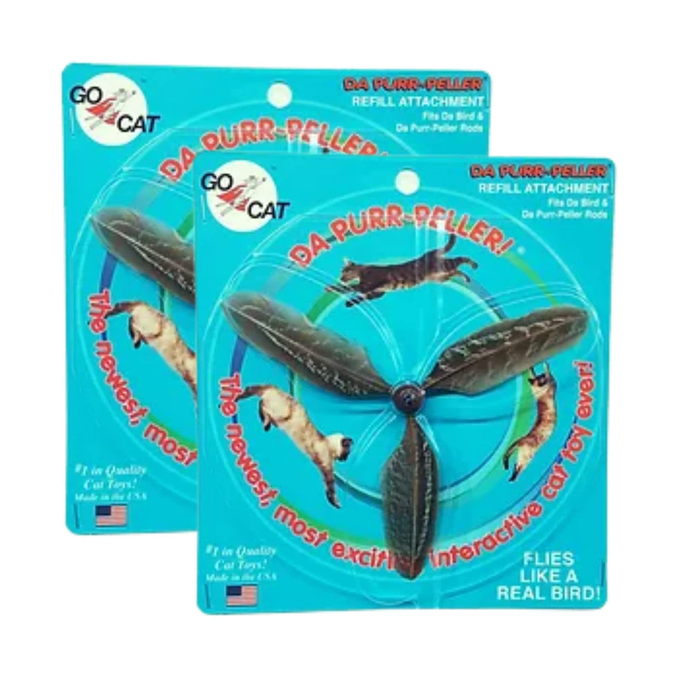 GoCat Da Purr-Peller toy in action demonstrates cats leaping and pouncing.