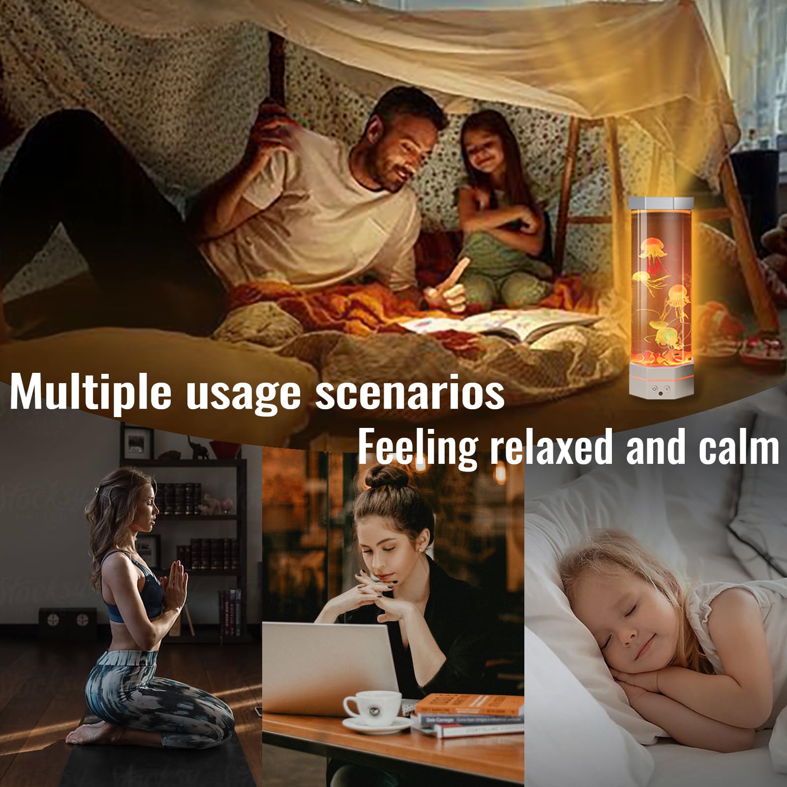 Go2Chai Jellyfish Lamp remote control usage for easy color changes