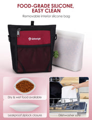 Gobeigo silicone bag keeps treats fresh and mess-free during outings.