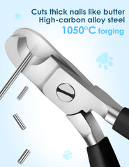 Gobeigo heavy-duty dog nail clippers open wide to fit large nails