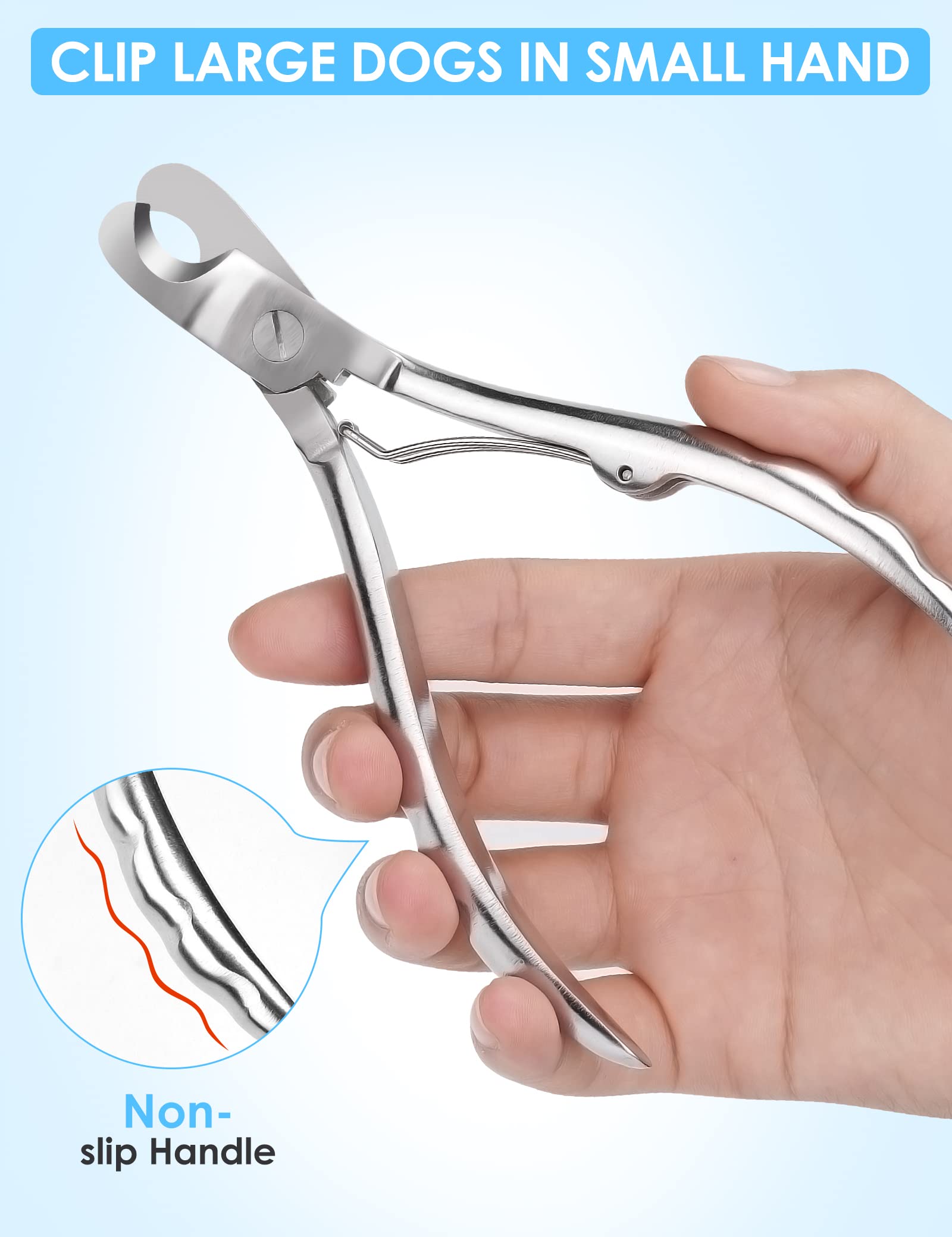 Gobeigo non-slip handles offer ergonomic grip for comfortable home grooming