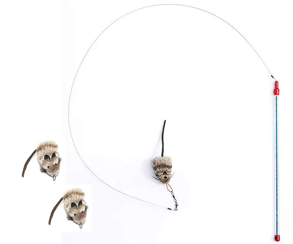 GoCat Catcher Toy rod enables interactive exercise and hunting-style play
