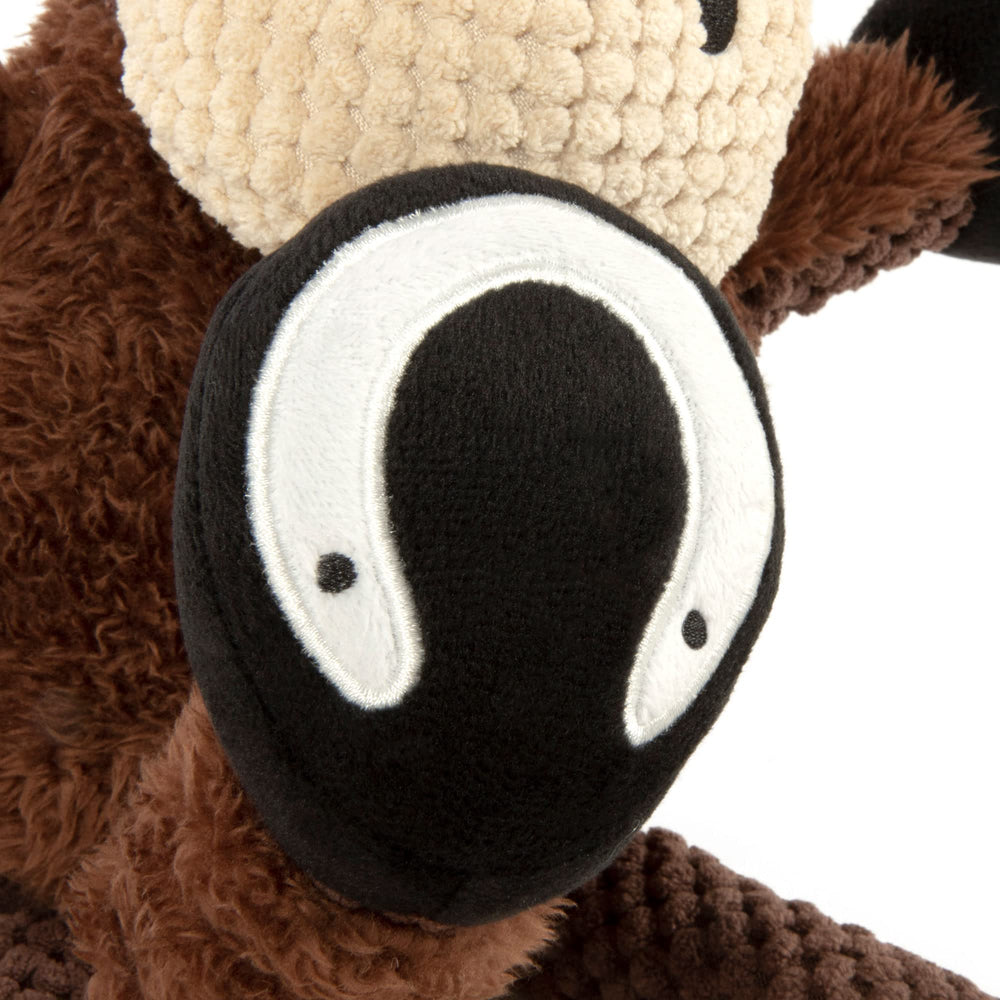 GoDog Checkers Skinny Horse plush toy ideal for daily cuddles and snuggles