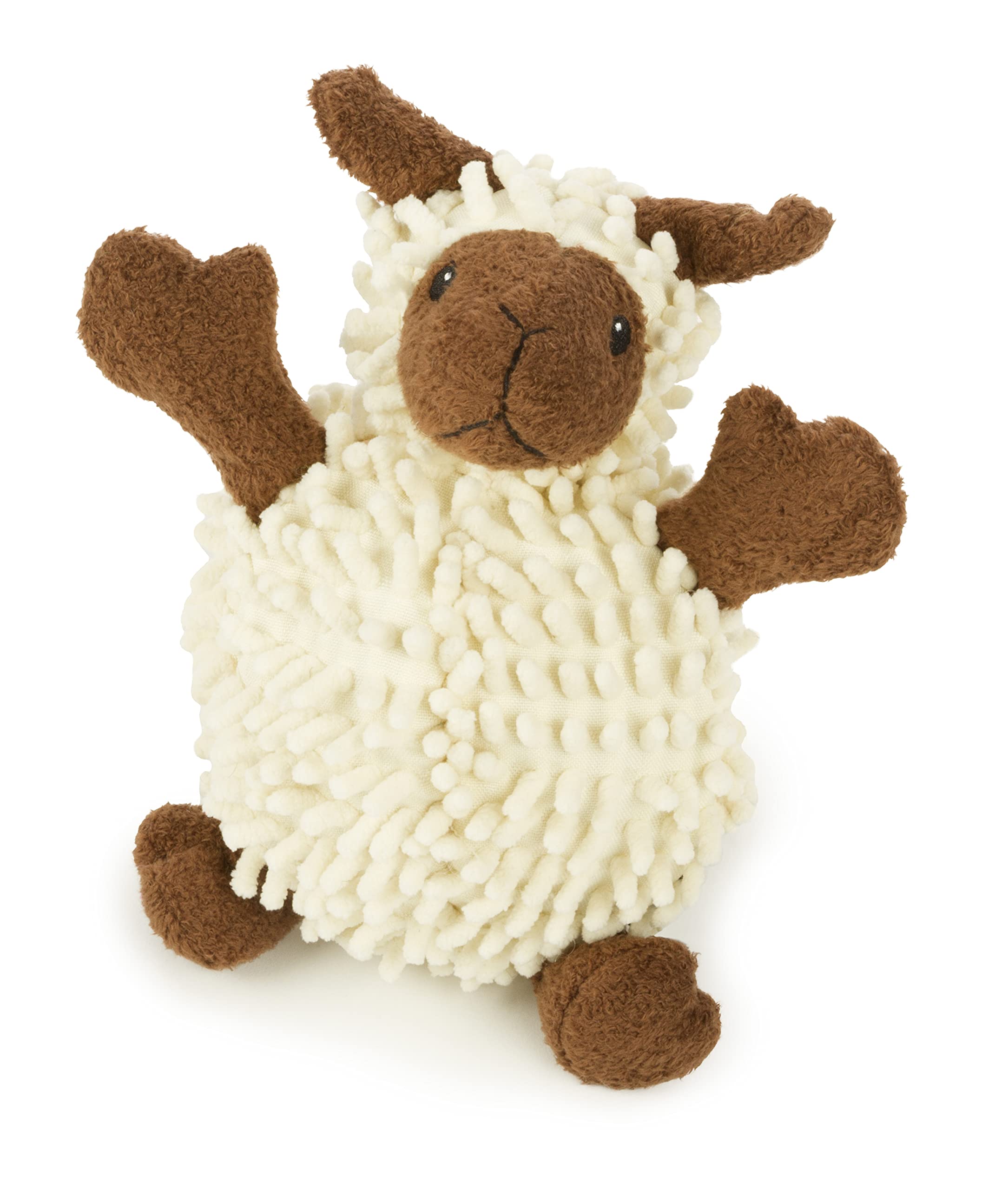 GoDog Fuzzy Wuzzy Lamb softly textured plush supports safe solo or supervised play.