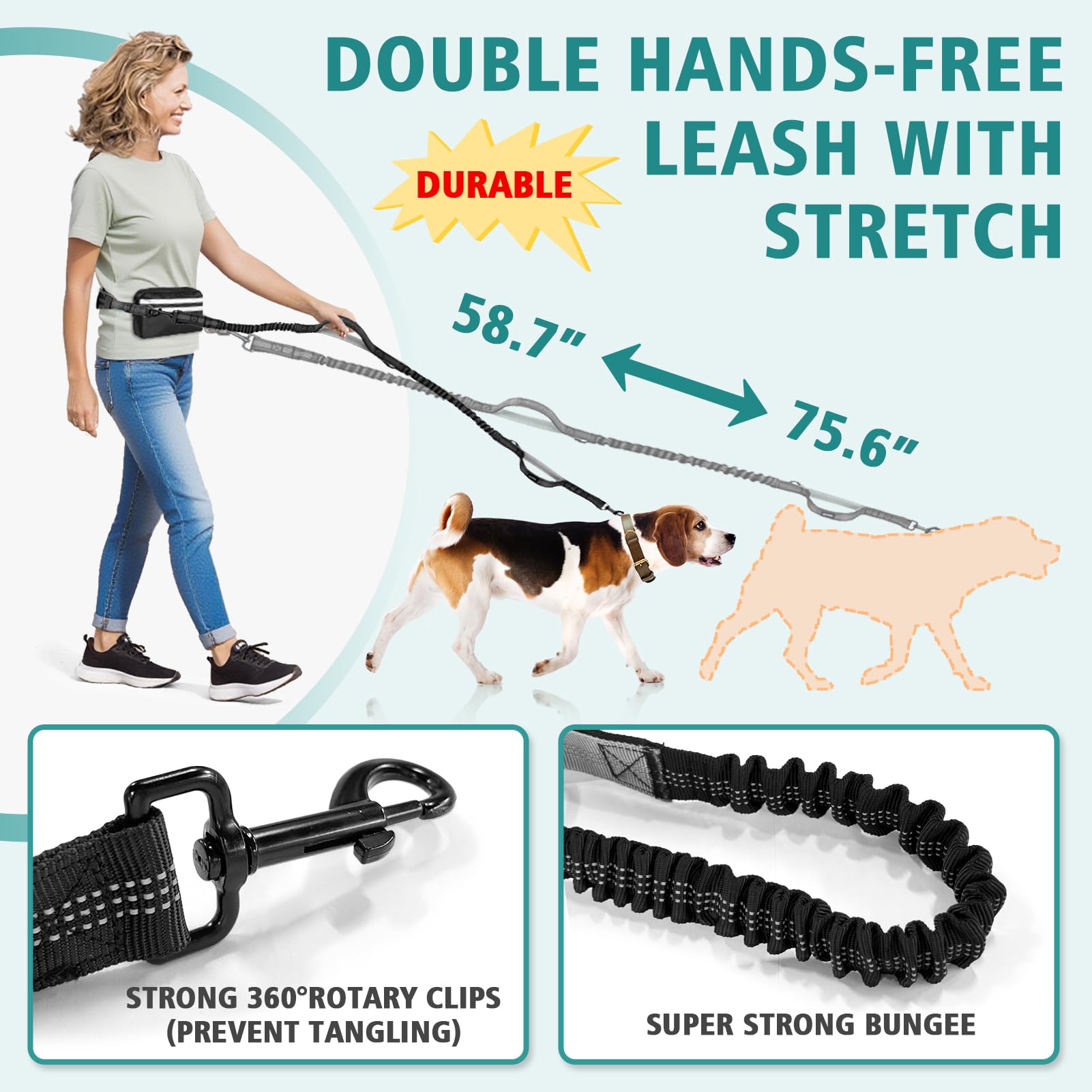 Godyoy bungee system absorbs pulls for smoother movement