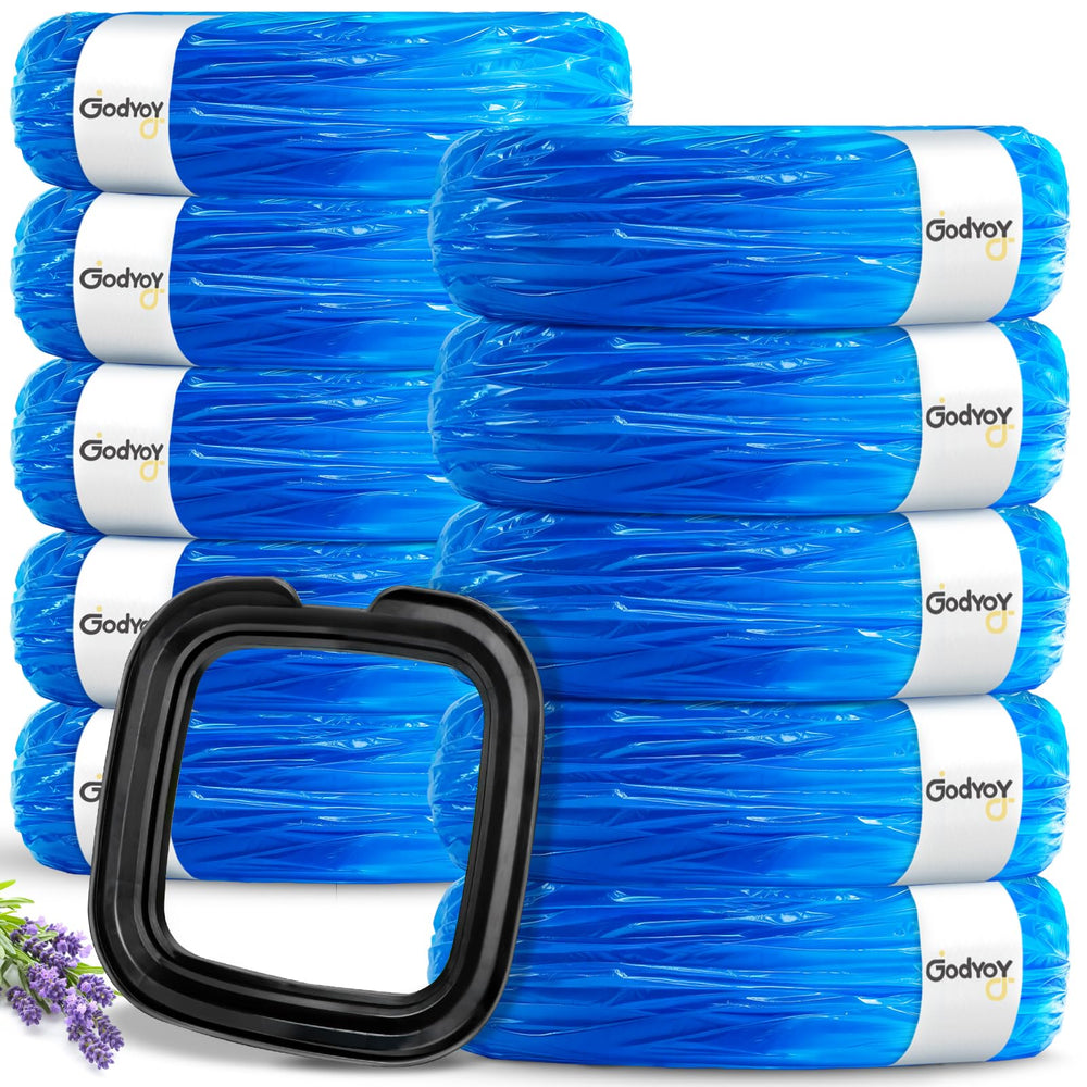 Godyoy cat litter refill bags packaging showing universal compatibility for easy pail swaps