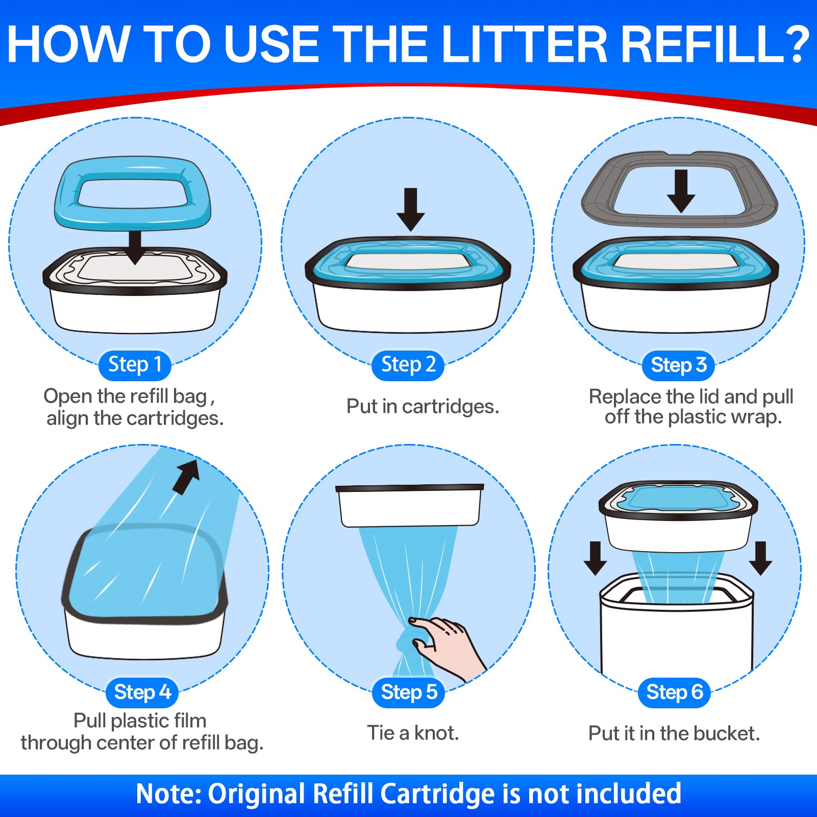 Godyoy easy refill usage image showing quick setup