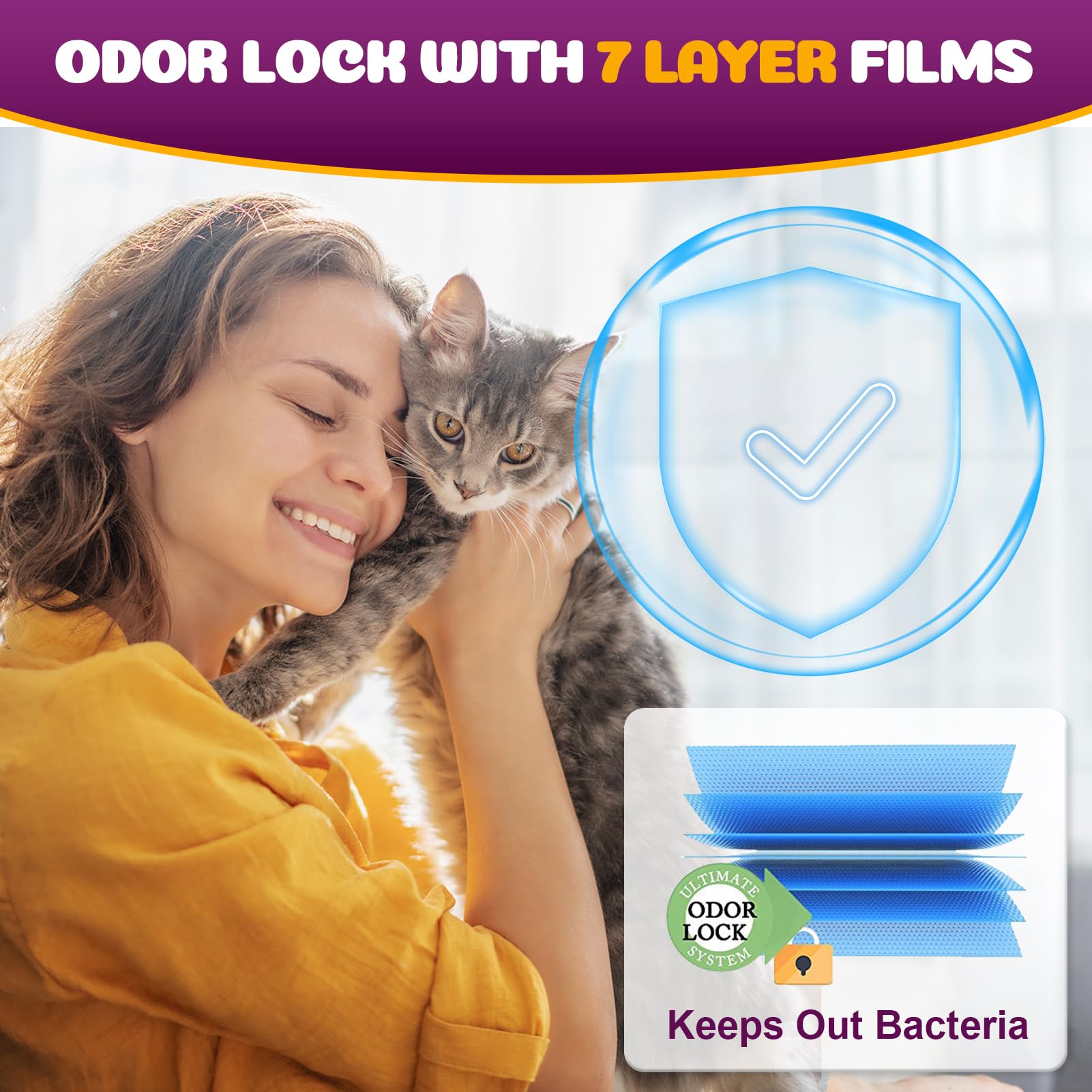 Godyoy easy-tear perforations enable quick bag changes with no hassle.
