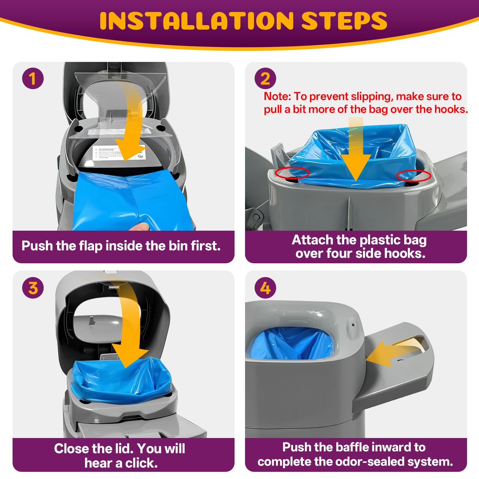Godyoy tear-resistant, leak-proof bags prevent messy disposal and leaks.
