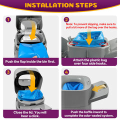 Godyoy tear-resistant, leak-proof bags prevent messy disposal and leaks.