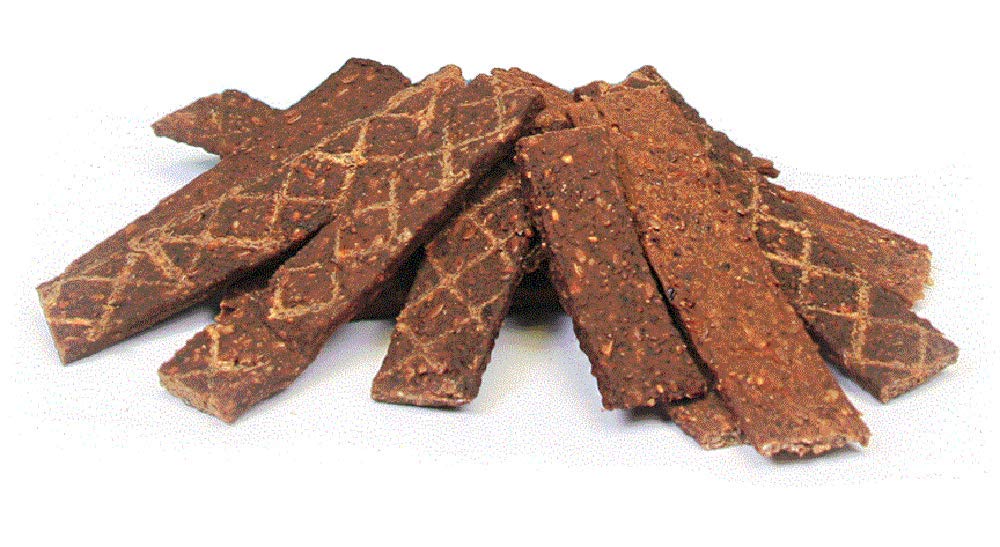 GoGo Stressless Venison Jerky with blueberries and seeds emphasizes nutritious texture and flavor contrast.