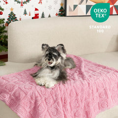 gogobunny calming-blanket-3d-heart-checkerboard-pattern adds decorative warmth to any space.