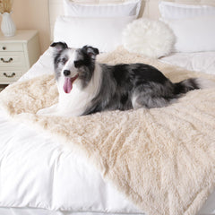 gogobunny car travel blanket in beige used to keep seats clean.