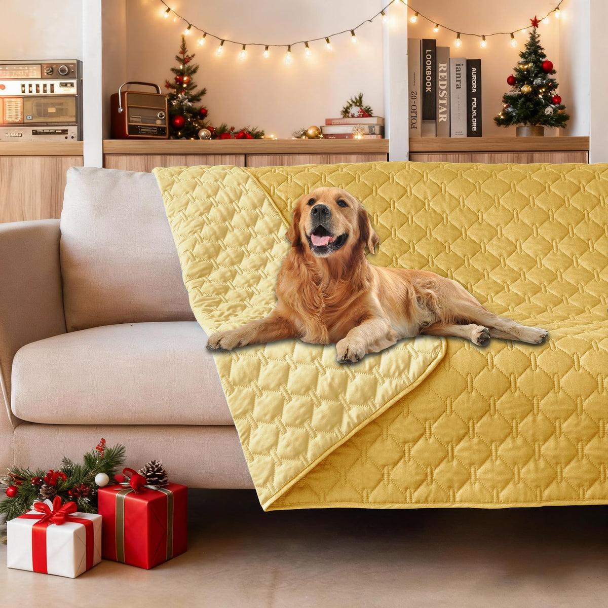 Gogobunny dog bed cover waterproof layer protects furniture from spills