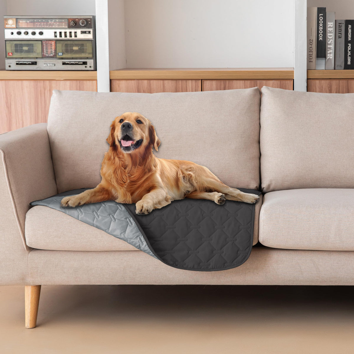 gogobunny dog blanket double-sided waterproof 30x30 protects furniture from spills and accidents
