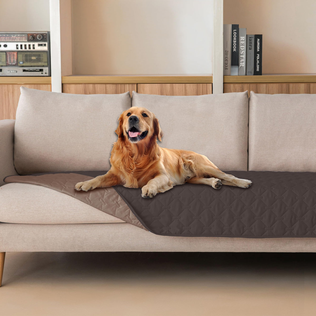 gogobunny dog blanket with waterproof double-layer protection for furniture surfaces