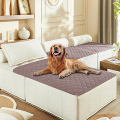 Gogobunny double-sided waterproof blanket with outer layer protects furniture from spills