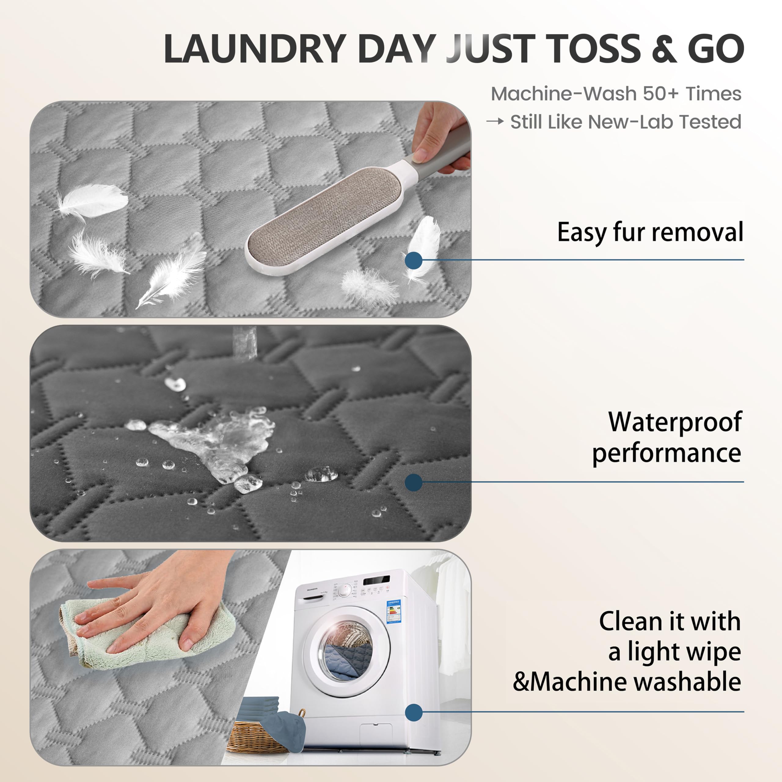 Gogobunny dryer-friendly care keeps fluff without special detergents.