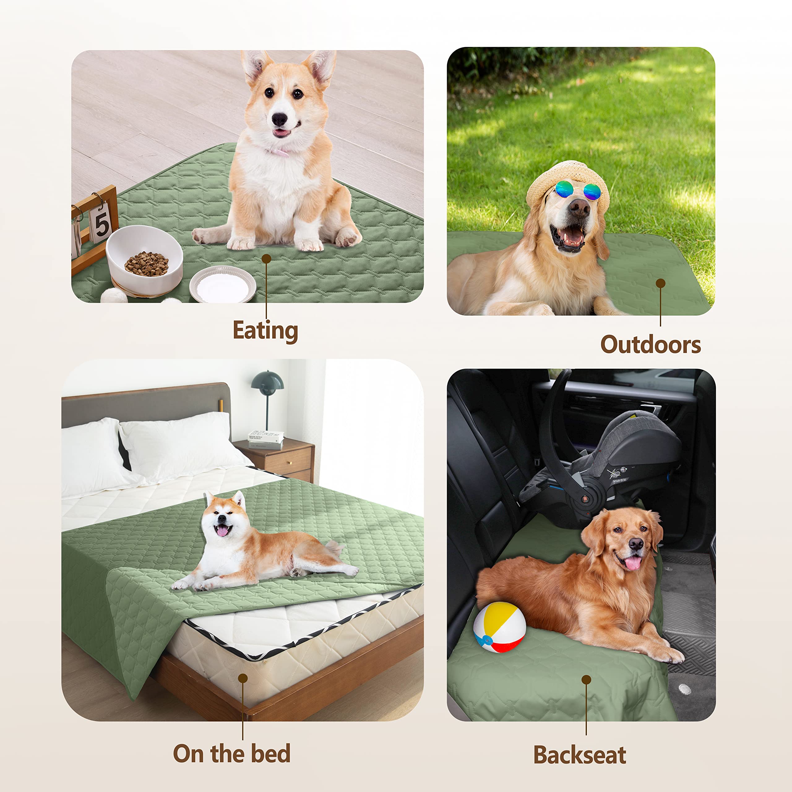 gogobunny pack of 1 reversible waterproof blanket