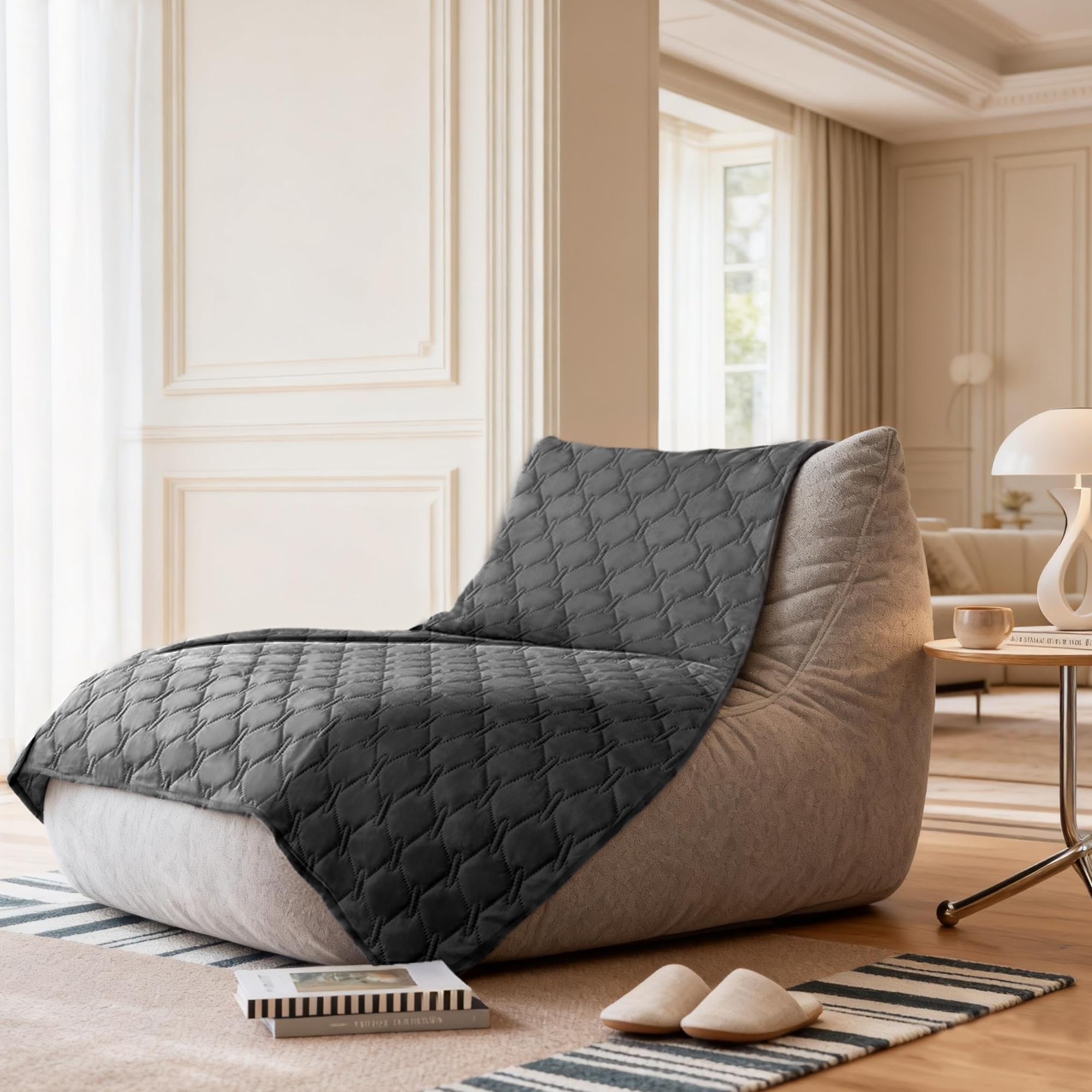 Gogobunny plaid pattern design adds elegant two-tone style