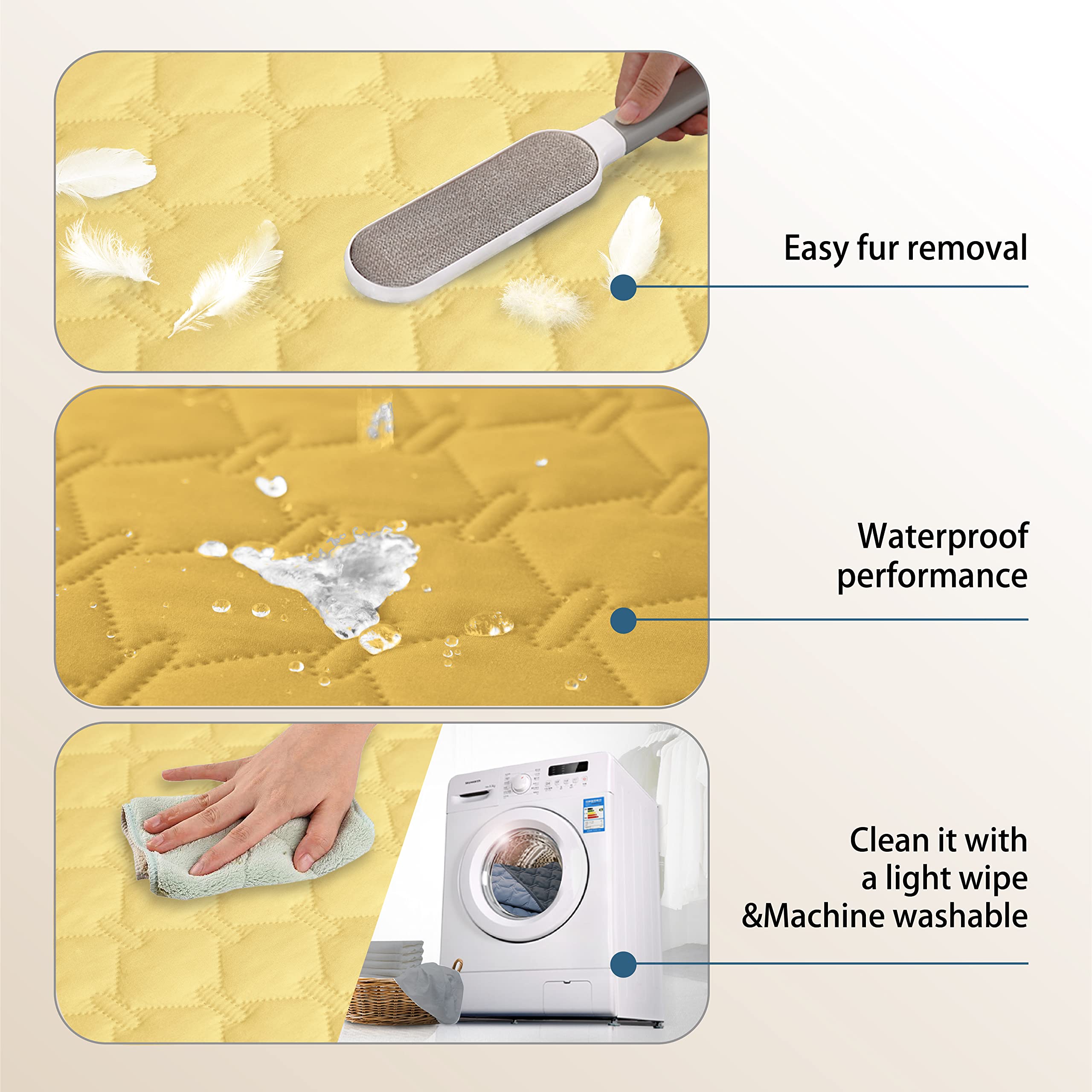 Gogobunny puppy and cat friendly furniture protector on a soft surface.