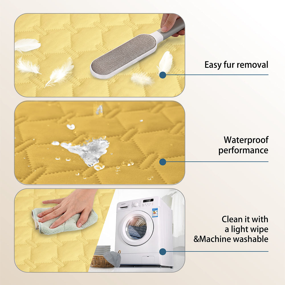 Gogobunny puppy and cat friendly furniture protector on a soft surface.