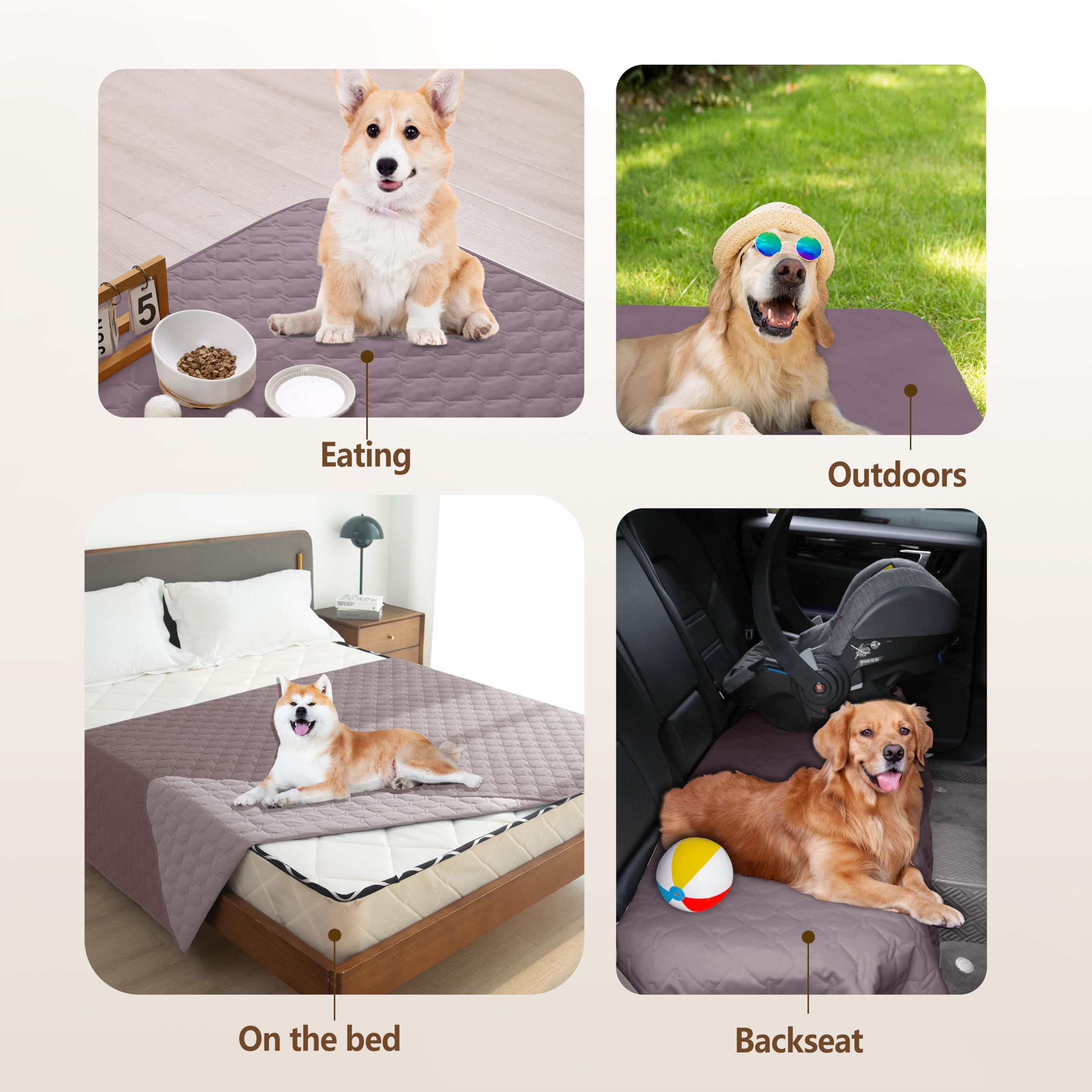 Gogobunny reversible colors showcase two moods for sofa or bed protection.