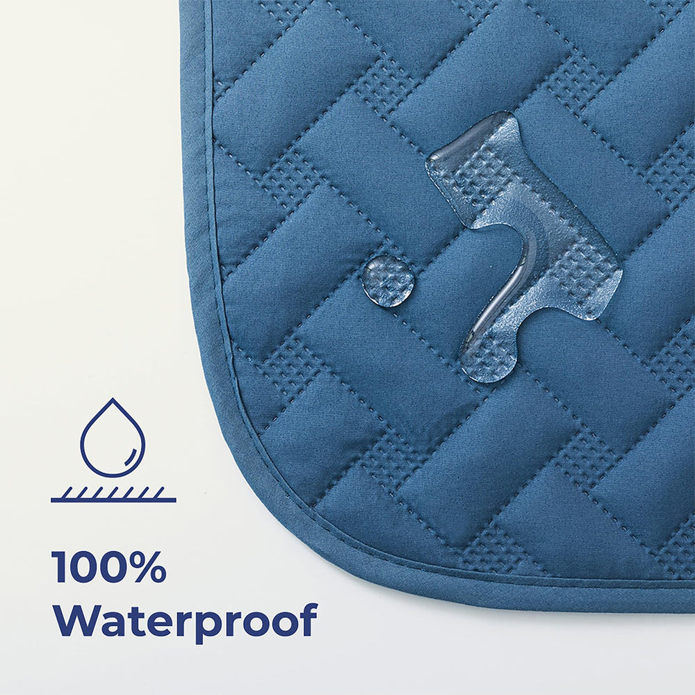 Gogobunny reversible dog blanket in dark blue and light blue for decor refresh.