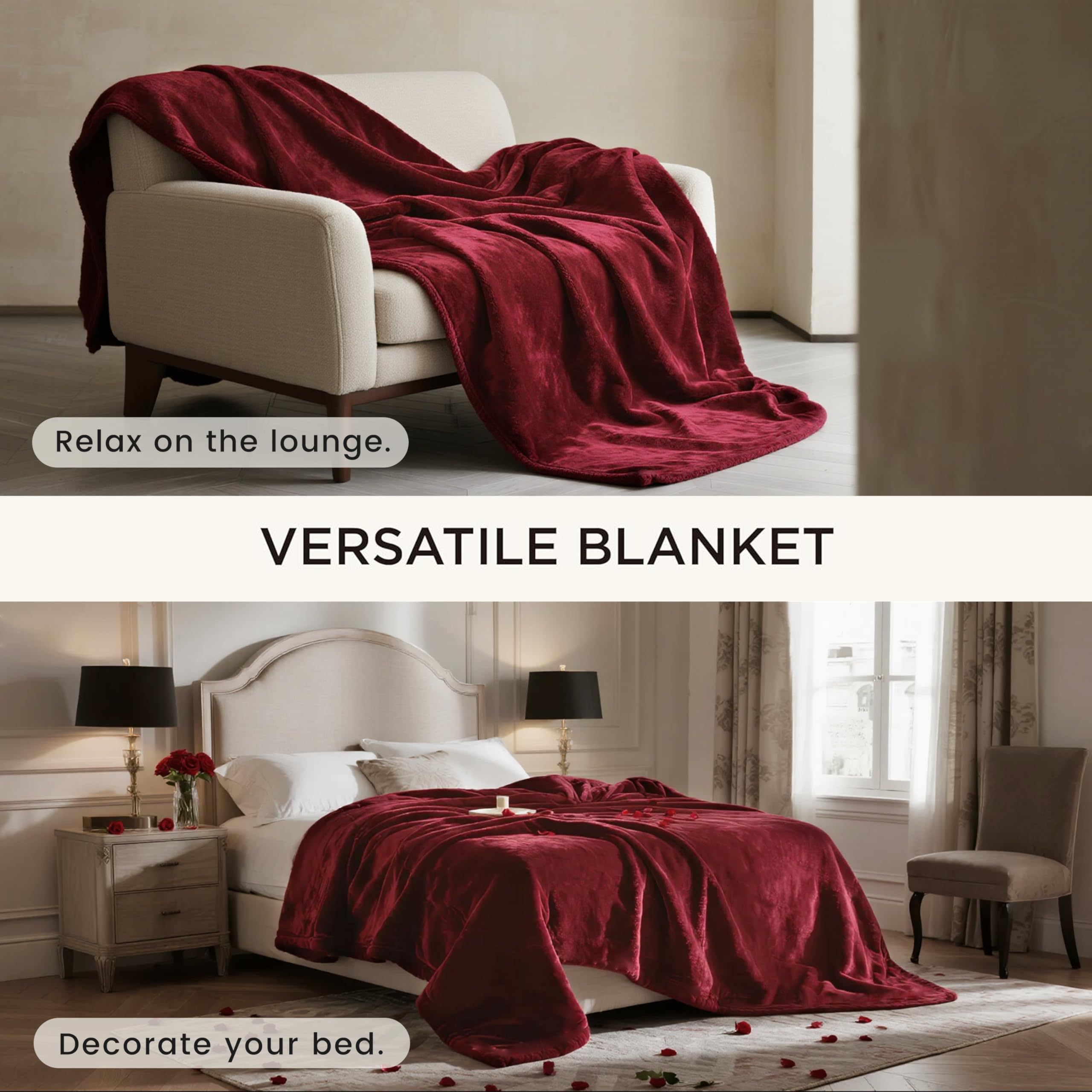 gogobunny soft flannel 260gsm side provides silky warmth and comfort