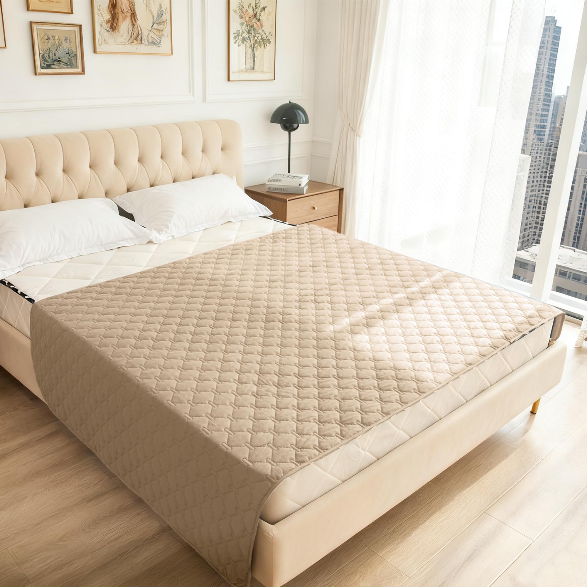 Gogobunny large 52x82 inch bed cover fits spacious pet areas.