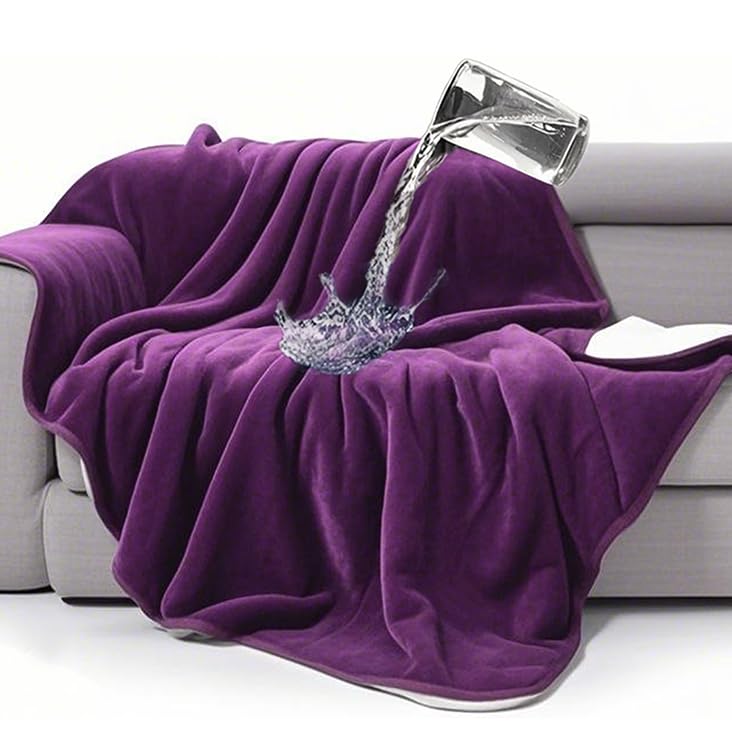 Gogobunny waterproof bed blanket on bed protects mattress from spills while adding warmth.
