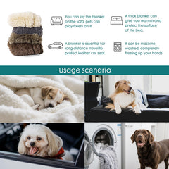 Gogobunny waterproof dog blanket grey travel setup for on-the-go warmth.