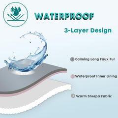 gogobunny waterproof blanket side-view demonstrates sofa protection and cozy pet comfort.