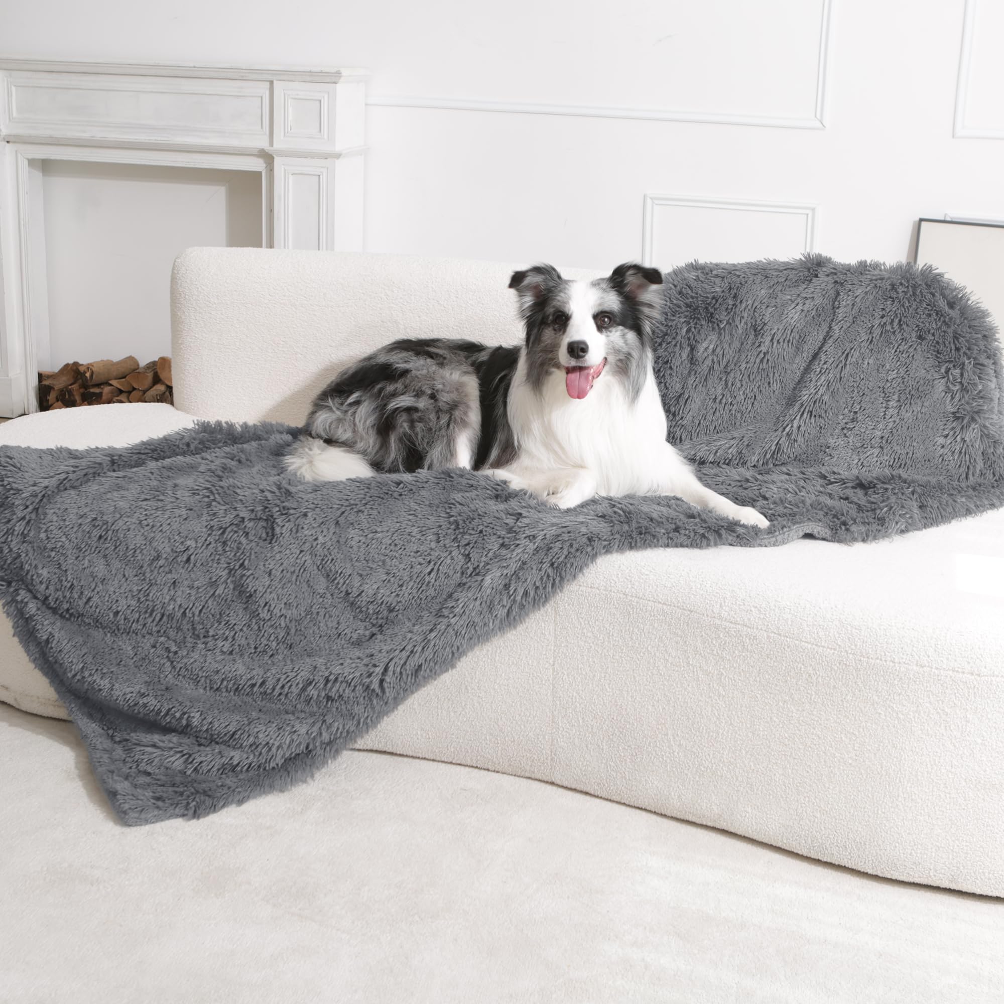 Gogobunny waterproof dog blanket for sofa protection, keeps furniture clean.