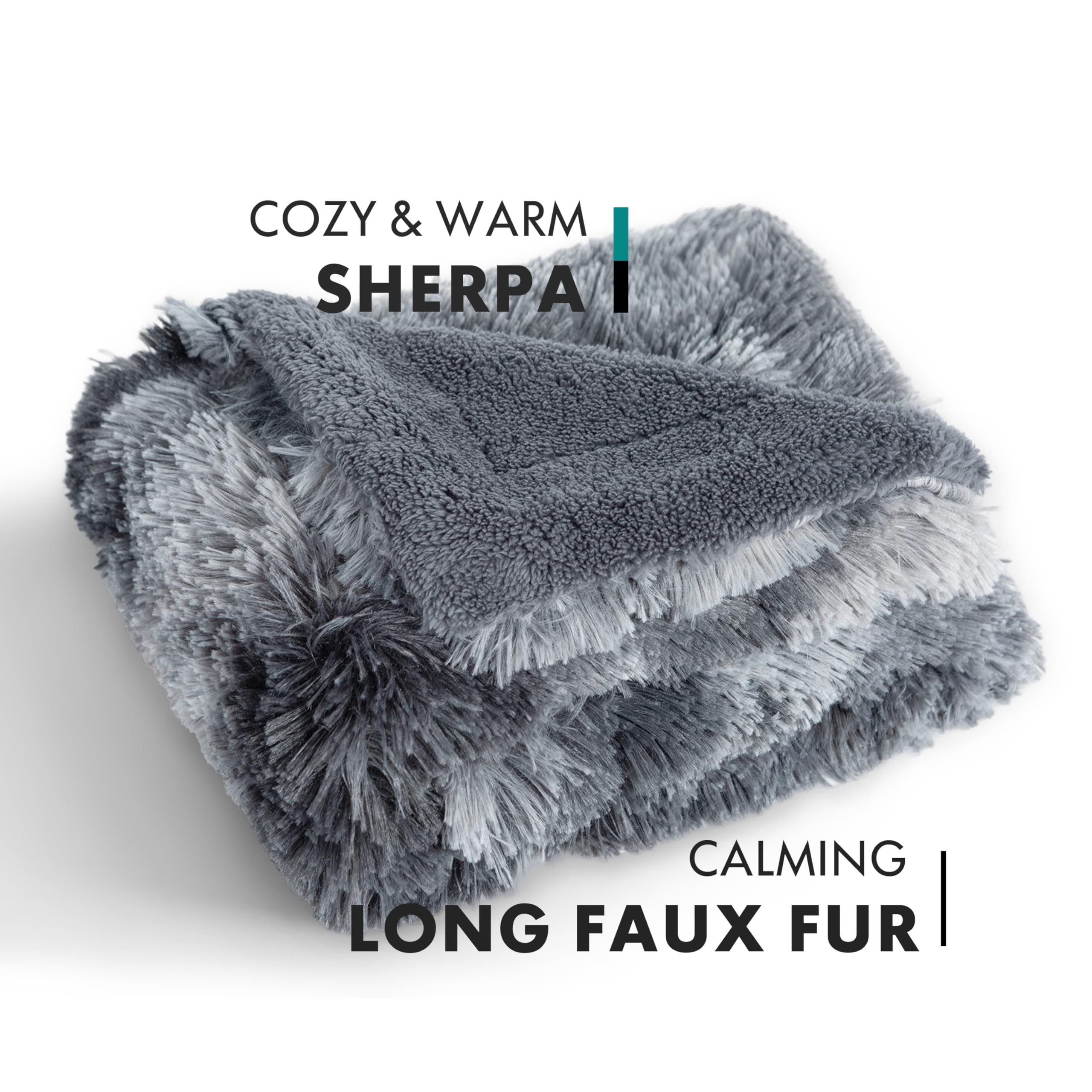 gogobunny waterproof dog blanket close-up soft faux fur texture for cozy naps
