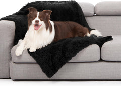 Gogobunny waterproof dog blanket keeps furniture dry and protected from spills