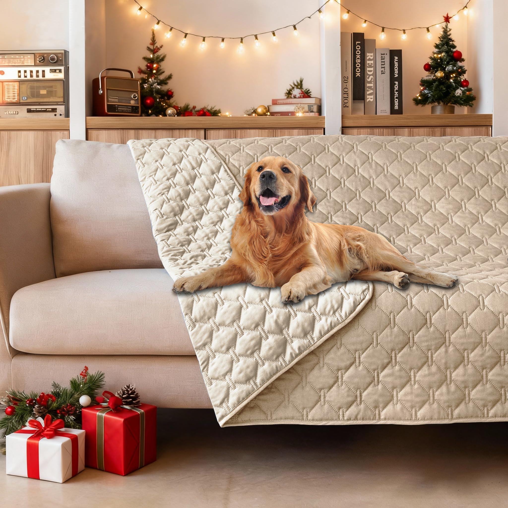 Gogobunny waterproof outer layer cover keeps furniture dry during messy paws.