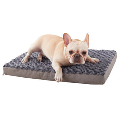 GOHOO PET orthopedic bed front view for medium dogs showing supportive foam.