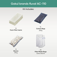 Gokul Brands AquaClear 110 BioMax Media supports beneficial bacteria growth for healthier filtration.
