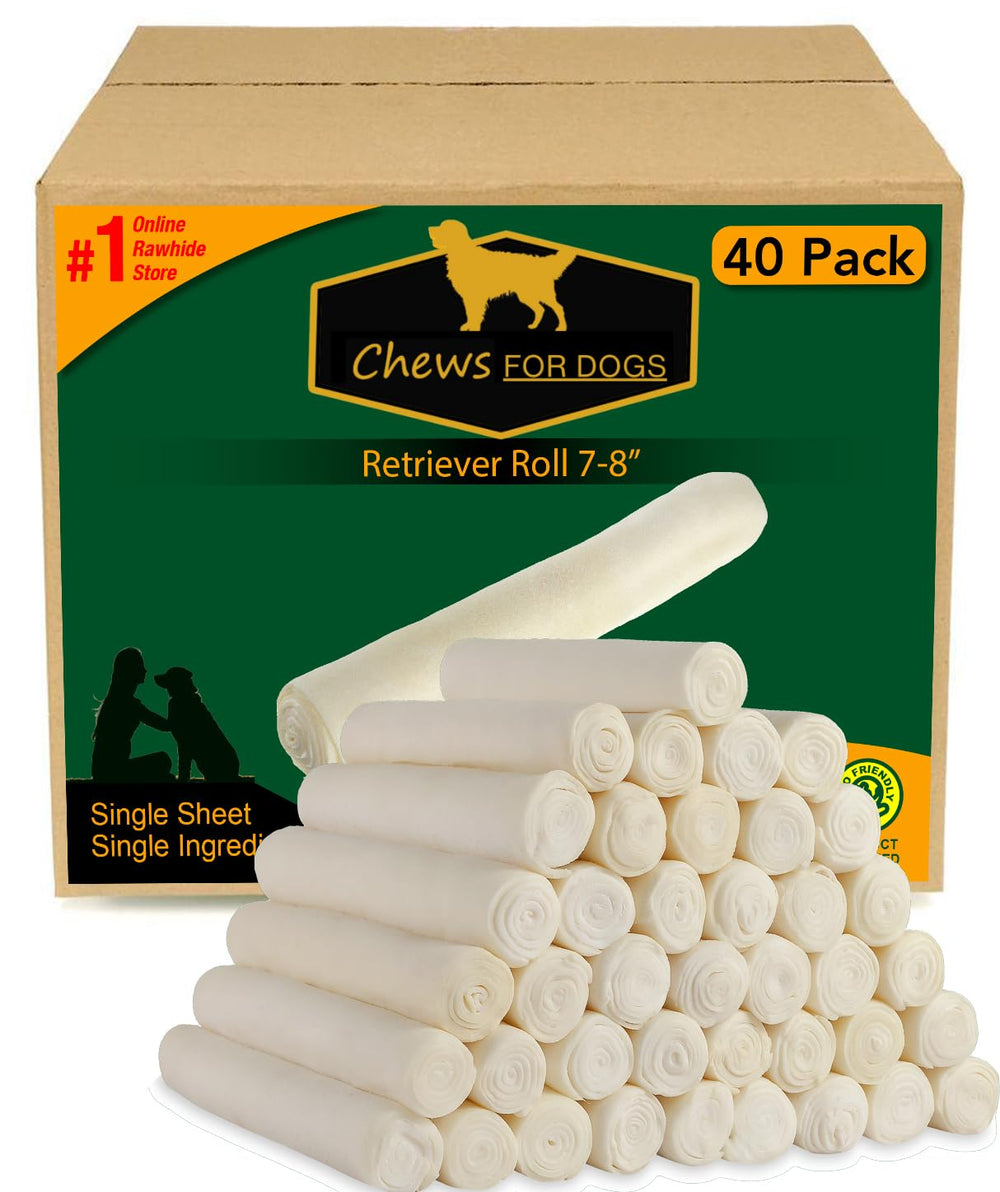 GOLDEN Chews Retriever roll 7-8 inches extra thick packaging for durable chews