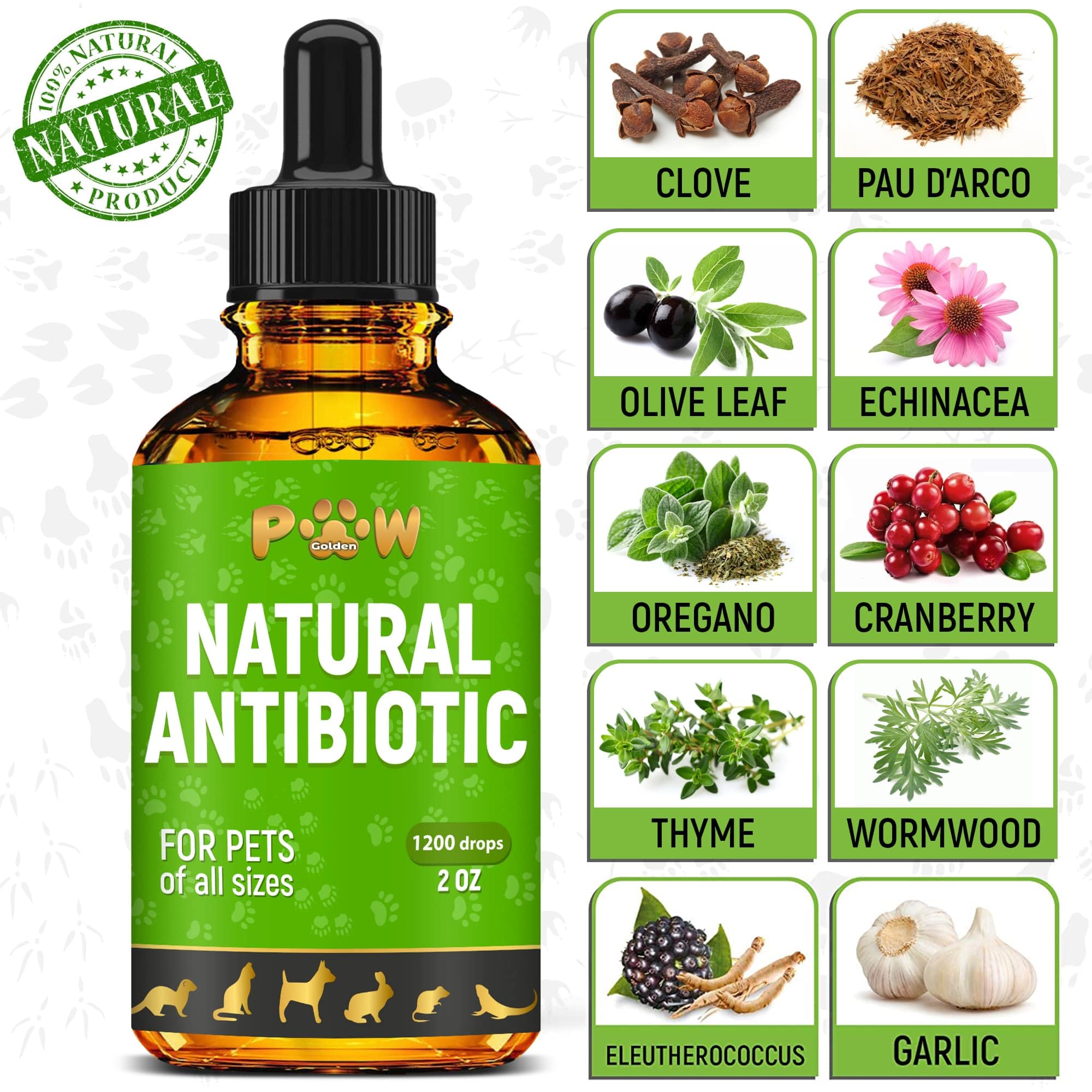 Golden Paw cranberry ingredient highlights urinary wellness support.