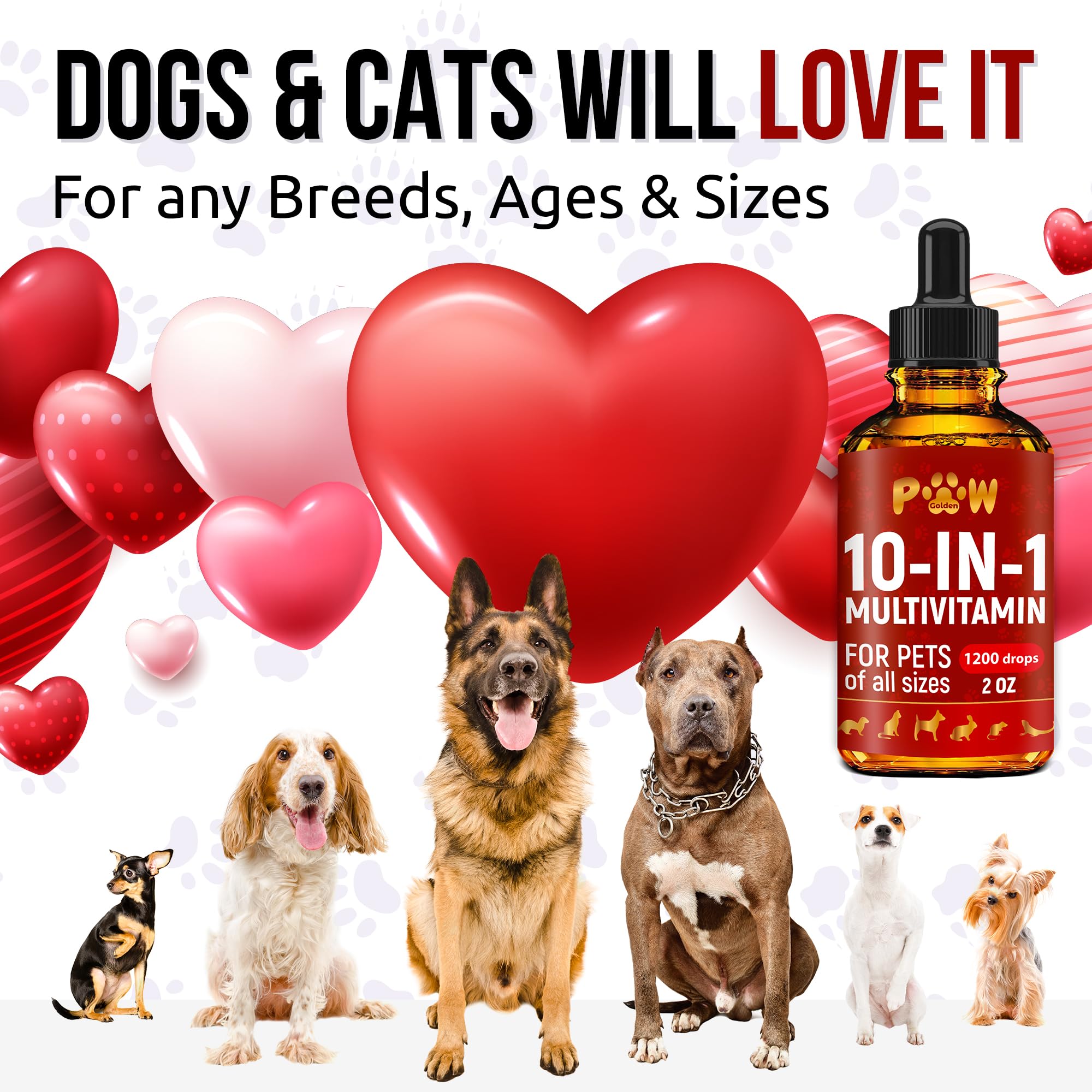 Golden Paw cat joint support with glucosamine for mobility
