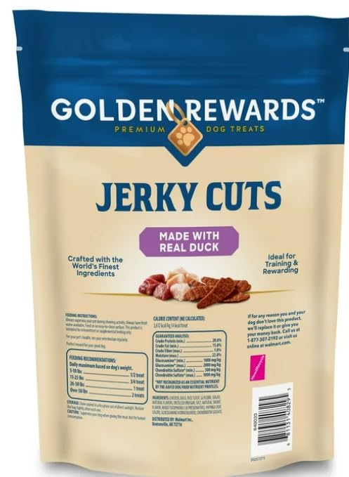 Golden Rewards jerky cuts suitable for all breed sizes