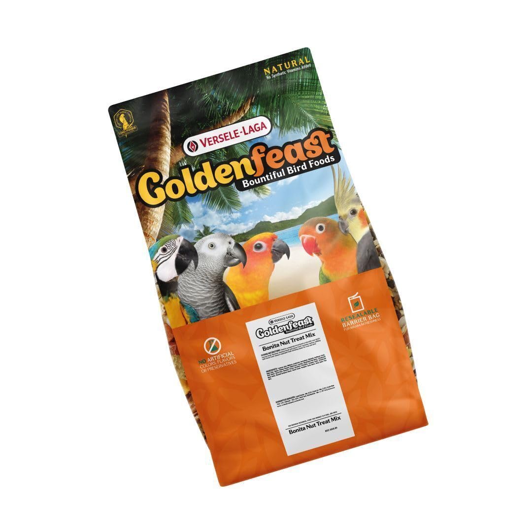 Goldenfeast VL Bonita Nut Treat Mix colorful ingredients support natural bird nutrition
