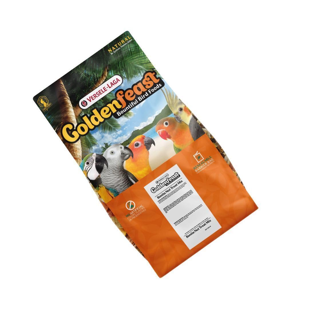 Goldenfeast VL Bonita Nut Treat Mix large birds during cage time