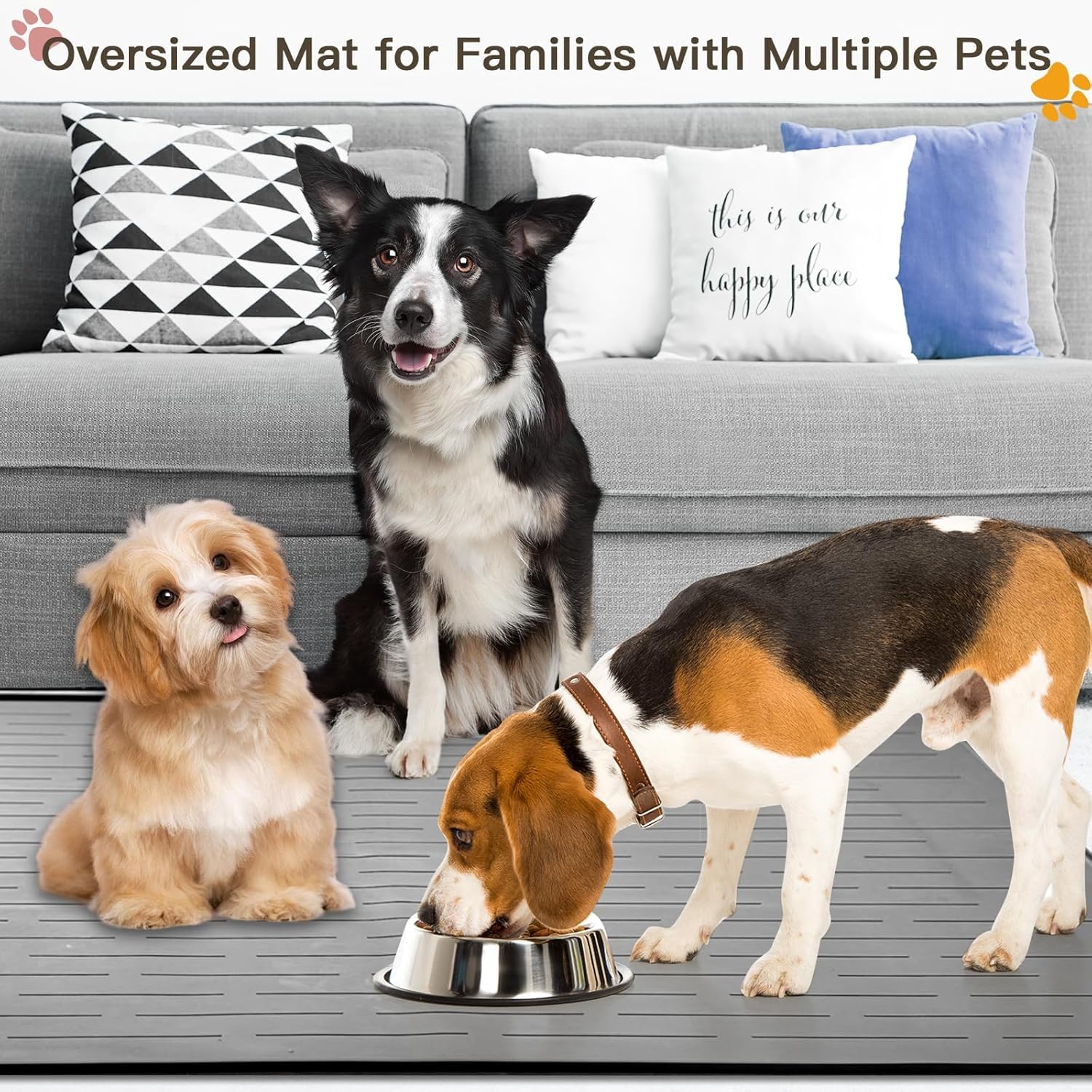 Goldleaf easy-clean mat rolled for travel and storage