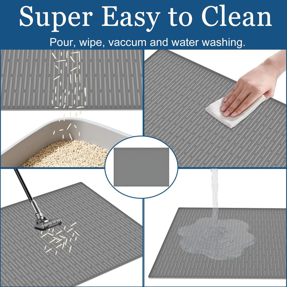 Goldleaf large 40x30 litter mat covers two boxes and surrounding area