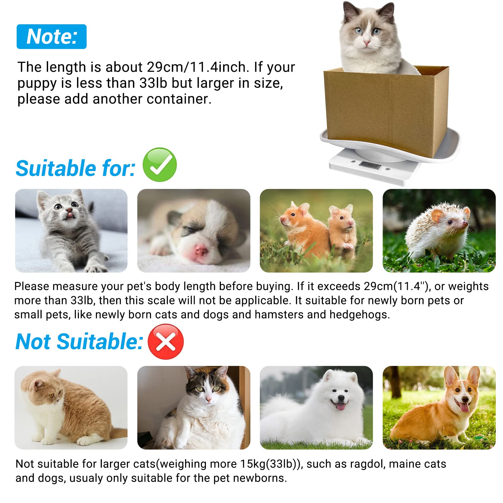 Goldmeet newborn pet scale features high-precision grams with unit conversion.