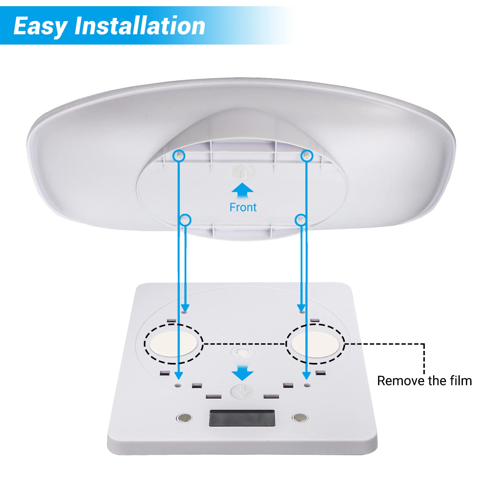 Goldmeet pet scale with LCD display shows clear numbers from across the room.